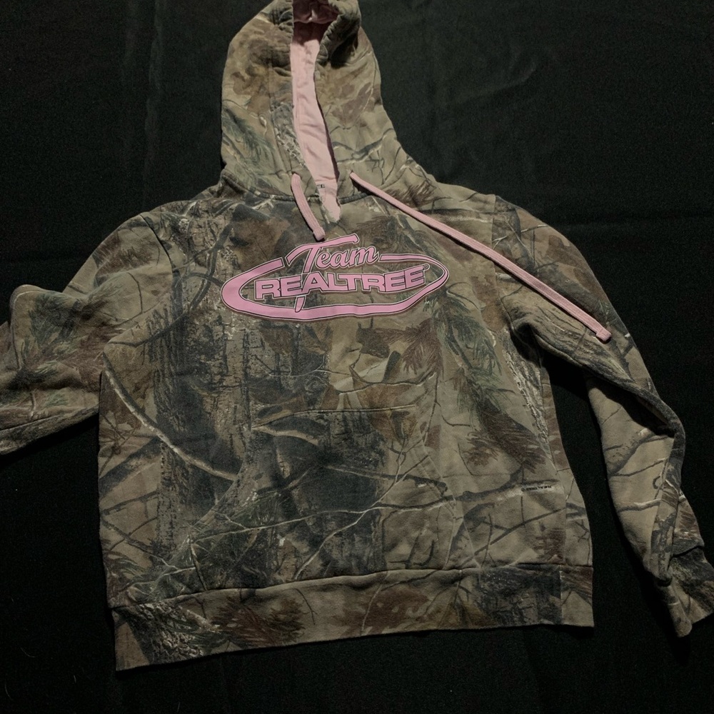 Woman’s real tree pink camo hoodie